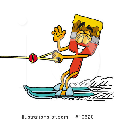 Water Skiing Clipart #10620 by Mascot Junction