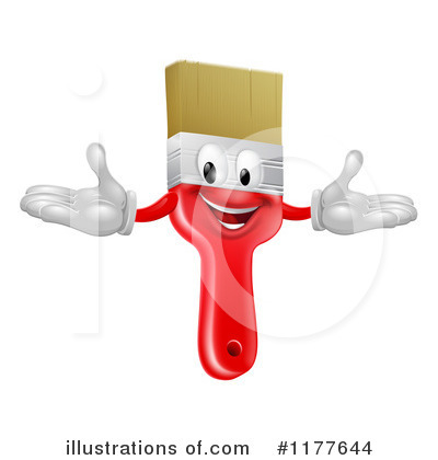 Royalty-Free (RF) Paintbrush Clipart Illustration by AtStockIllustration - Stock Sample #1177644