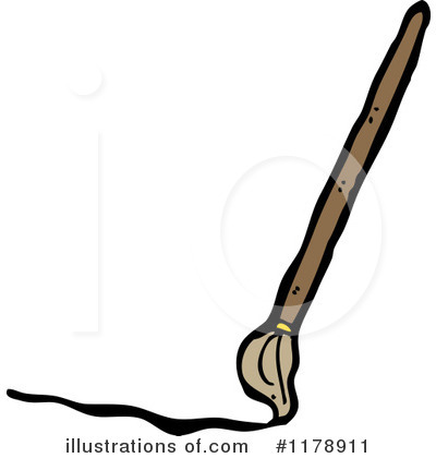 Royalty-Free (RF) Paintbrush Clipart Illustration by lineartestpilot - Stock Sample #1178911
