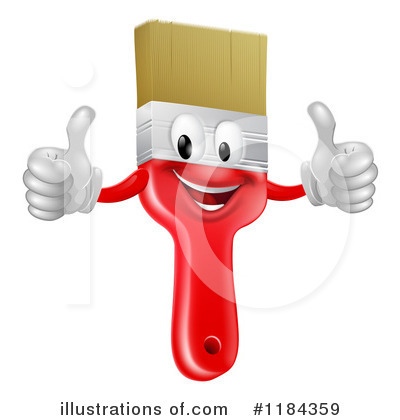 Royalty-Free (RF) Paintbrush Clipart Illustration by AtStockIllustration - Stock Sample #1184359
