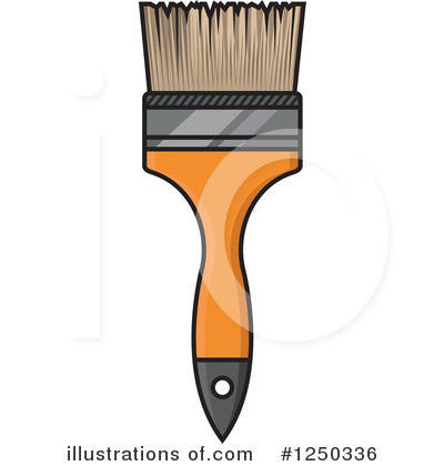 Royalty-Free (RF) Paintbrush Clipart Illustration by Vector Tradition SM - Stock Sample #1250336