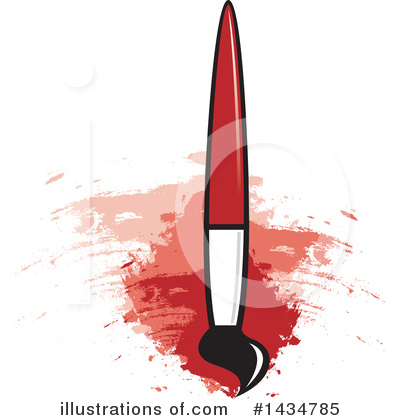 Royalty-Free (RF) Paintbrush Clipart Illustration by Lal Perera - Stock Sample #1434785