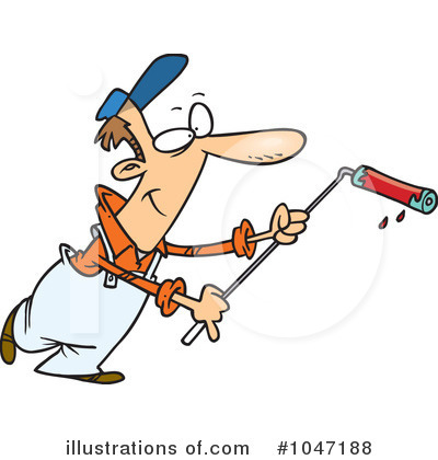 House Painter Clipart #1047188 by toonaday