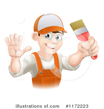 Royalty-Free (RF) Painter Clipart Illustration by AtStockIllustration - Stock Sample #1172223