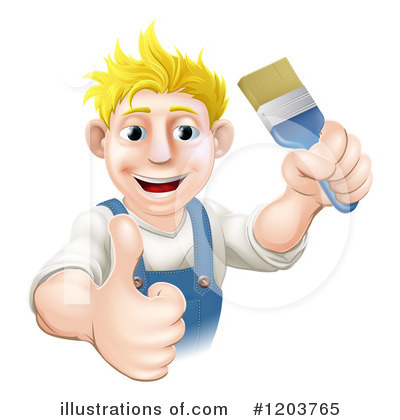 Paint Clipart #1203765 by AtStockIllustration