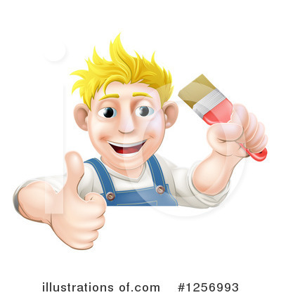 Painter Clipart #1256993 by AtStockIllustration
