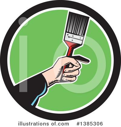 Paintbrushes Clipart #1385306 by patrimonio