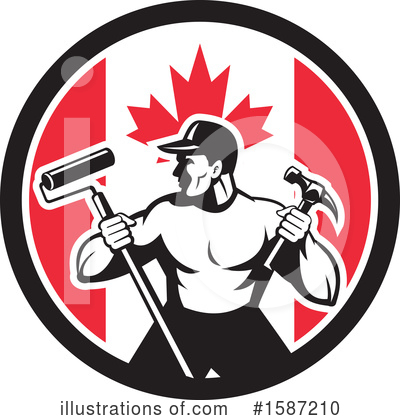 Canadian Flag Clipart #1587210 by patrimonio