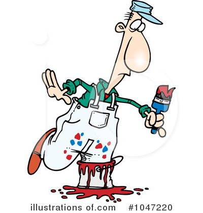 House Painter Clipart #1047220 by toonaday