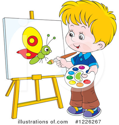 Easel Clipart #1226267 by Alex Bannykh