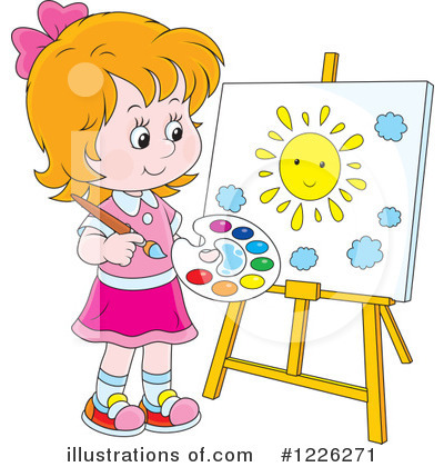 Easel Clipart #1226271 by Alex Bannykh