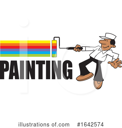 Painter Clipart #1642574 by Johnny Sajem