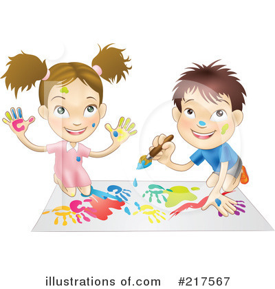 Royalty-Free (RF) Painting Clipart Illustration by AtStockIllustration - Stock Sample #217567