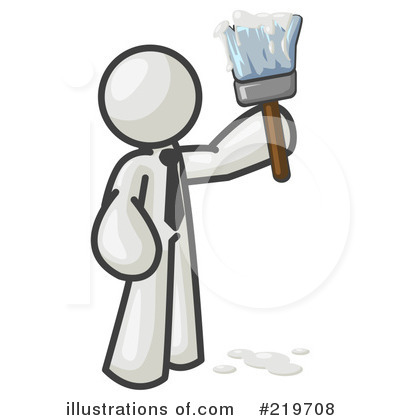 Paintbrush Clipart #219708 by Leo Blanchette
