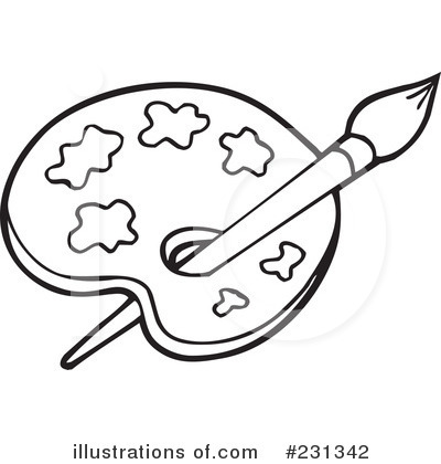 Royalty-Free (RF) Painting Clipart Illustration by visekart - Stock Sample #231342