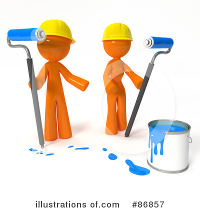 Royalty-Free (RF) Painting Clipart Illustration by Leo Blanchette - Stock Sample #86857