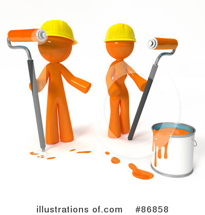 Royalty-Free (RF) Painting Clipart Illustration by Leo Blanchette - Stock Sample #86858