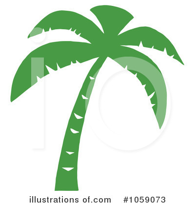 Royalty-Free (RF) Palm Tree Clipart Illustration by Hit Toon - Stock Sample #1059073