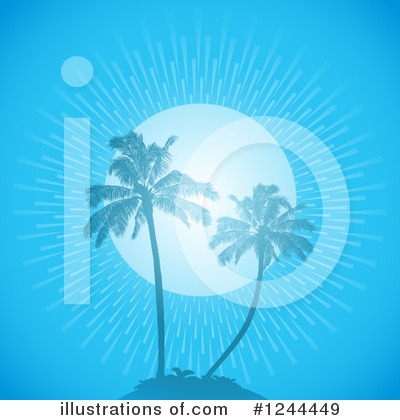 Royalty-Free (RF) Palm Tree Clipart Illustration by elaineitalia - Stock Sample #1244449