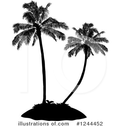 Royalty-Free (RF) Palm Tree Clipart Illustration by elaineitalia - Stock Sample #1244452