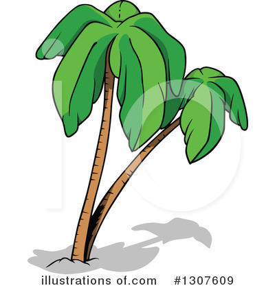Royalty-Free (RF) Palm Tree Clipart Illustration by dero - Stock Sample #1307609
