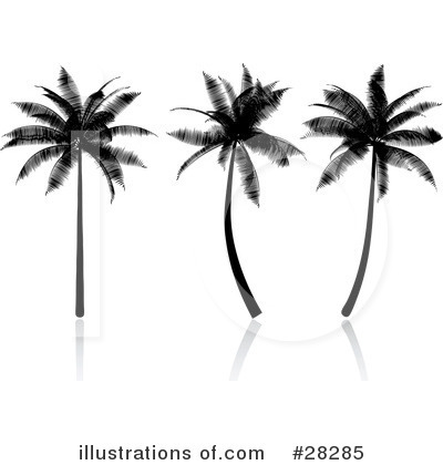 Royalty-Free (RF) Palm Tree Clipart Illustration by KJ Pargeter - Stock Sample #28285