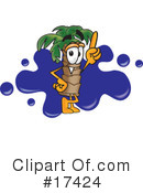 Palm Tree Mascot Clipart #17424 by Mascot Junction