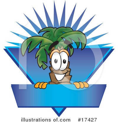 Palm Tree Mascot Clipart #17427 by Mascot Junction