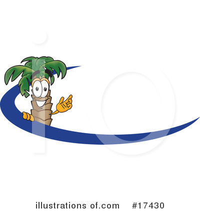 Palm Tree Mascot Clipart #17430 by Mascot Junction