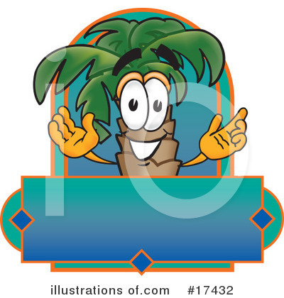 Royalty-Free (RF) Palm Tree Mascot Clipart Illustration by Mascot Junction - Stock Sample #17432