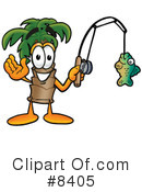 Palm Tree Mascot Clipart #8405 by Mascot Junction