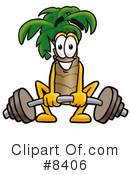 Palm Tree Mascot Clipart #8406 by Mascot Junction
