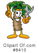 Palm Tree Mascot Clipart #8410 by Mascot Junction