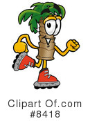 Palm Tree Mascot Clipart #8418 by Mascot Junction