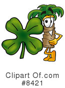Palm Tree Mascot Clipart #8421 by Mascot Junction