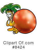 Palm Tree Mascot Clipart #8424 by Mascot Junction