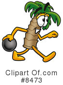 Palm Tree Mascot Clipart #8473 by Mascot Junction