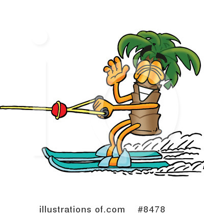 Royalty-Free (RF) Palm Tree Mascot Clipart Illustration by Mascot Junction - Stock Sample #8478