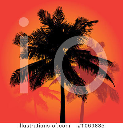 Royalty-Free (RF) Palm Trees Clipart Illustration by Arena Creative - Stock Sample #1069885