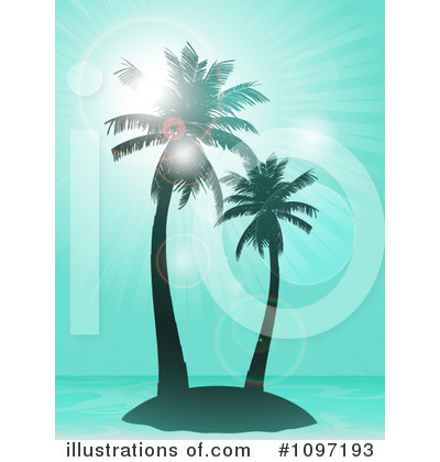 Royalty-Free (RF) Palm Trees Clipart Illustration by elaineitalia - Stock Sample #1097193