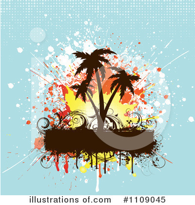 Royalty-Free (RF) Palm Trees Clipart Illustration by KJ Pargeter - Stock Sample #1109045