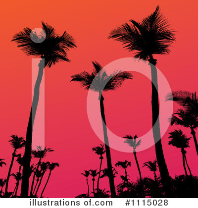 Royalty-Free (RF) Palm Trees Clipart Illustration by Arena Creative - Stock Sample #1115028
