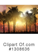 Palm Trees Clipart #1308636 by KJ Pargeter