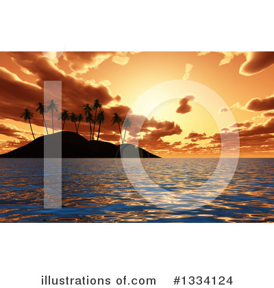 Royalty-Free (RF) Palm Trees Clipart Illustration by KJ Pargeter - Stock Sample #1334124