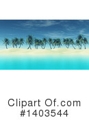 Palm Trees Clipart #1403544 by KJ Pargeter