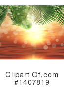 Palm Trees Clipart #1407819 by KJ Pargeter