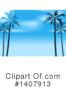 Palm Trees Clipart #1407913 by dero