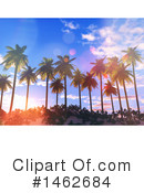 Palm Trees Clipart #1462684 by KJ Pargeter