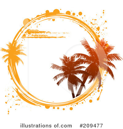 Royalty-Free (RF) Palm Trees Clipart Illustration by elaineitalia - Stock Sample #209477