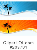 Palm Trees Clipart #209731 by KJ Pargeter